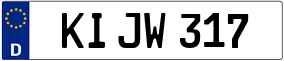 Trailer License Plate